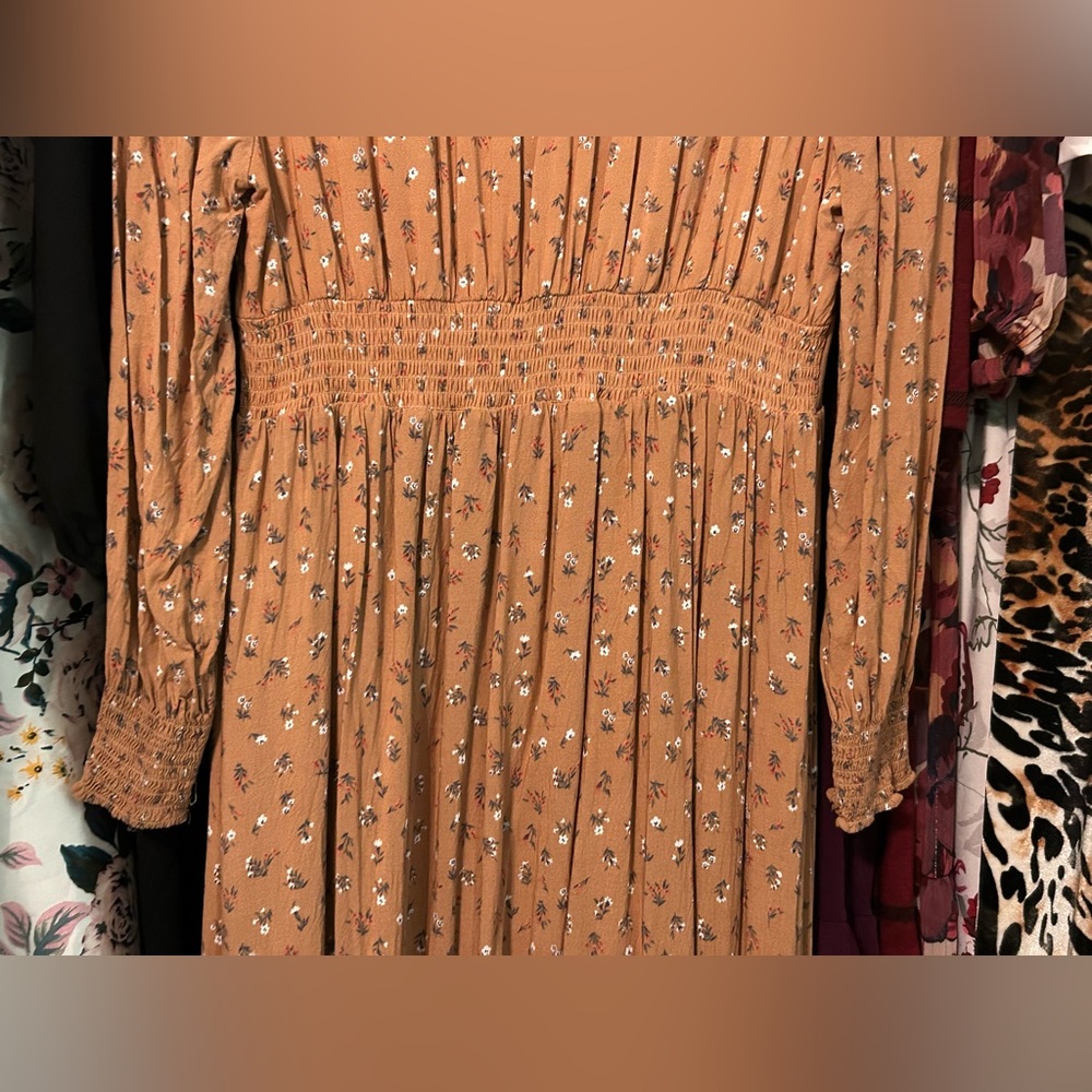 Mustard In Loom Floral Dress - Picture 9 of 11